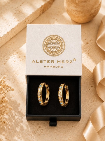 Alster Herz - Pendientes 'NAMIBIA' en oro