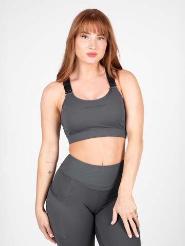 Gorilla Wear Bustier BH 'Monroe' in Grijs: voorkant