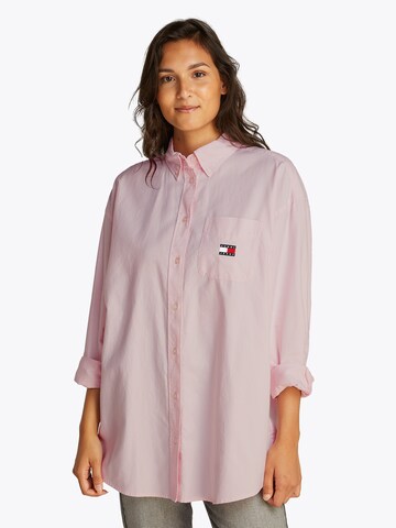 Camicia da donna di Tommy Jeans in rosa: frontale
