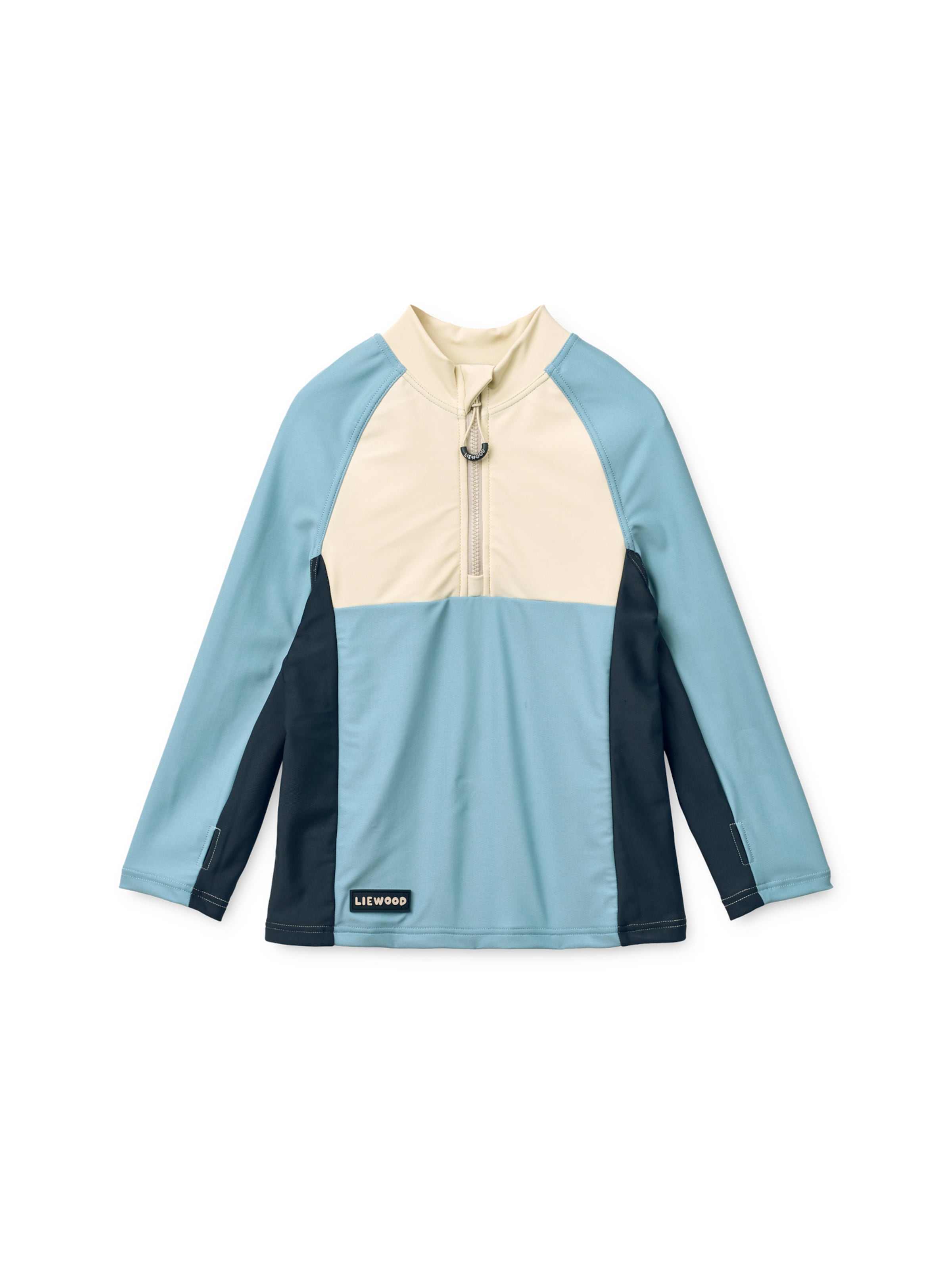 Liewood UV-skydd 'Oluf' i blå: framsida