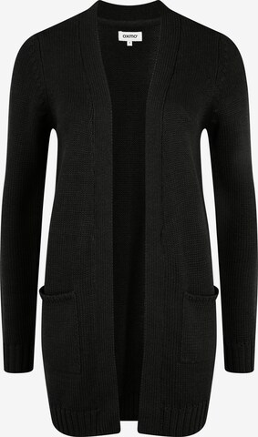 Oxmo Knit Cardigan 'Paula' in Black: front