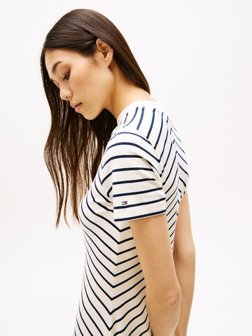 TOMMY HILFIGER Kleid 'Fit And Flare' in Weiß