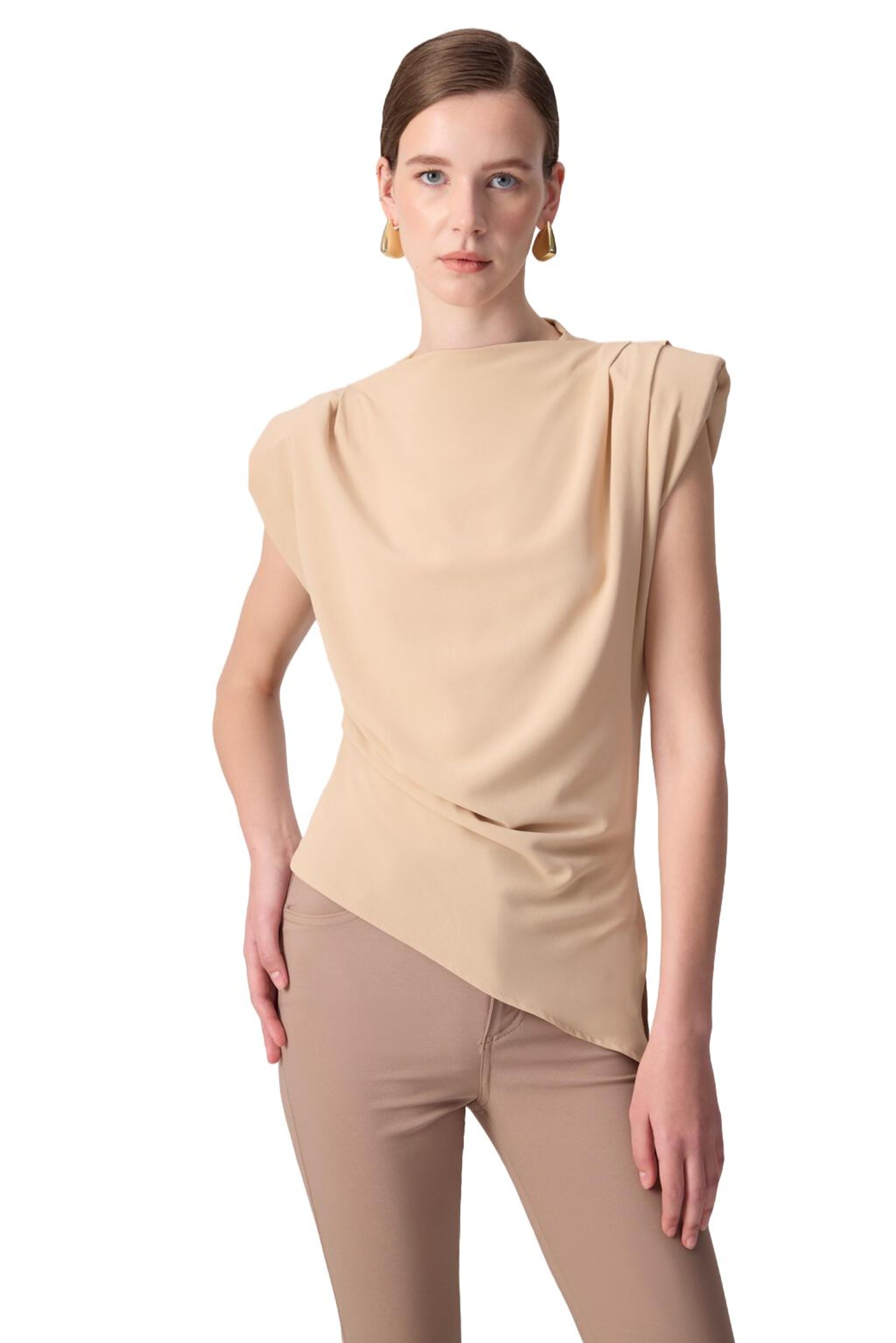 Touche Prive Blouse in Beige: voorkant