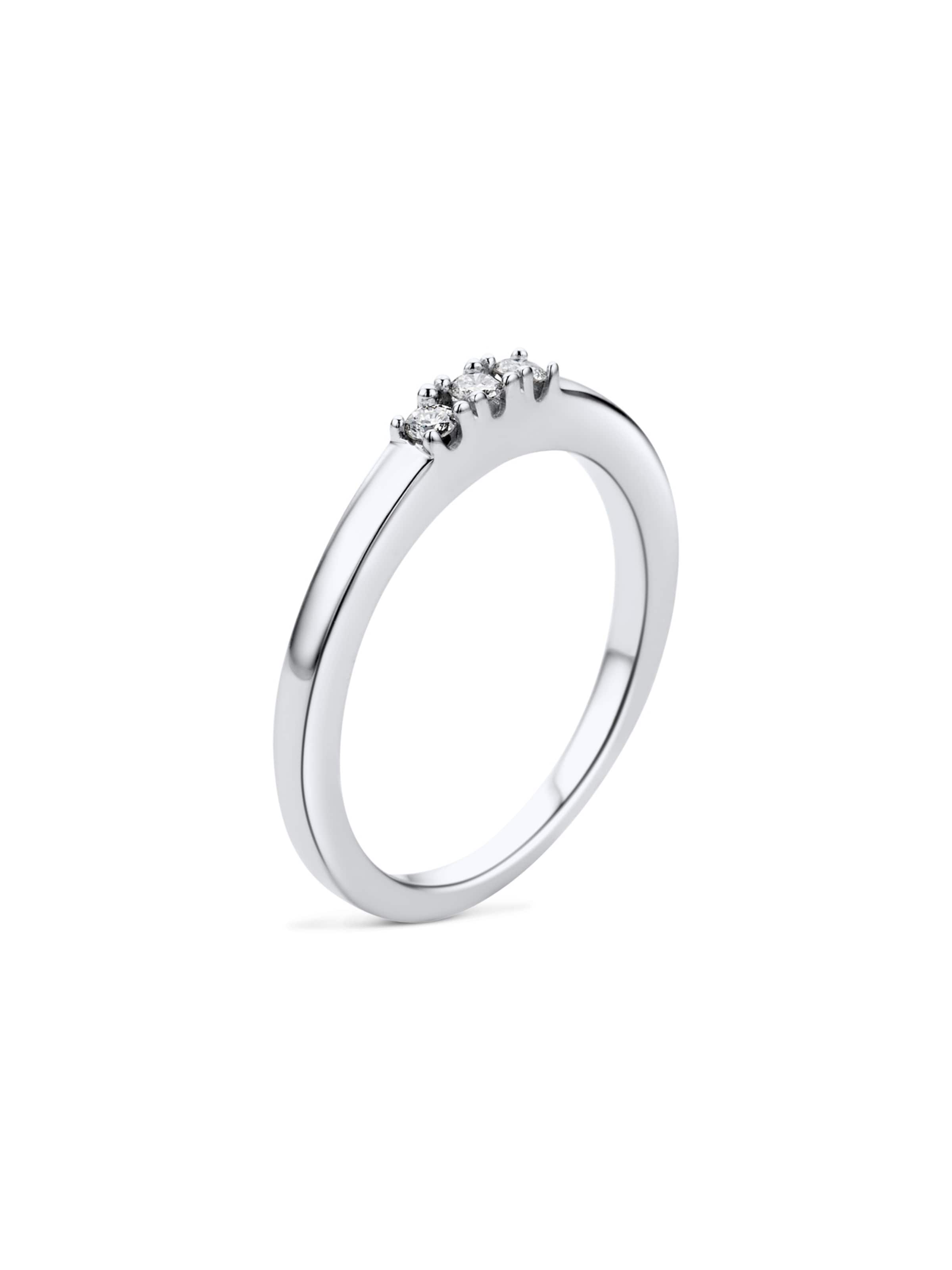 DIAMANT LETERNEL Ring 'Ring aus 375 Weißgold mit Diamant'‌‌‌‌‌‌‌‌‌‌ in Silber