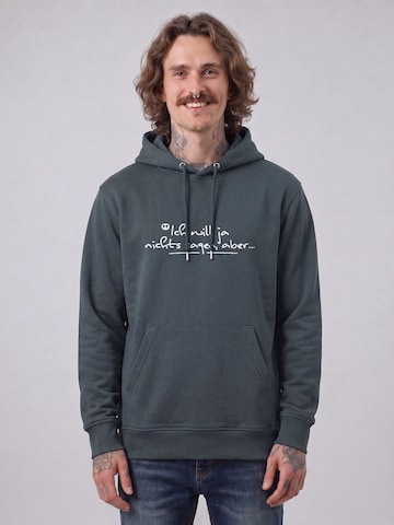 Sweat-shirt ' Ich will ja nichts sagen aber ' Watapparel en gris : devant