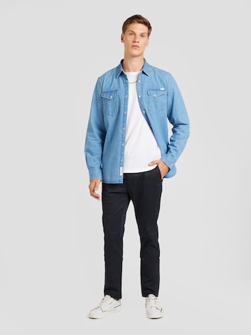 mėlyna TOMMY HILFIGER Prigludęs „Chino“ stiliaus kelnės 'Bleecker'