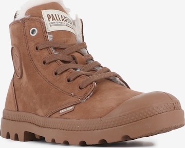 Palladium Botki sznurowane 'Pampa' w kolorze brązowy: przód