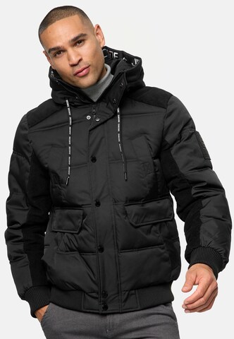 INDICODE JEANS Winterjacke 'INJakobe' in Schwarz