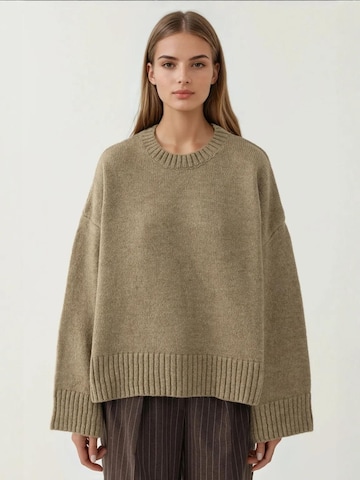Hiccup Oversized trui in Groen: voorkant