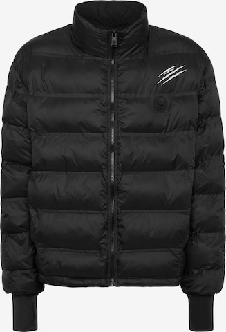 Giacca invernale 'Scratch' di Plein Sport in nero: frontale