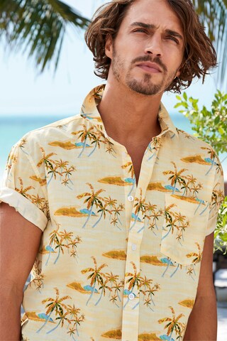 BEACH TIME Regular fit Button Up Shirt in Beige