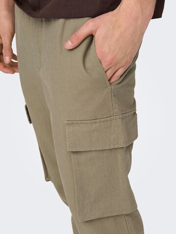 Only & Sons Tapered Broek 'Linus' in Beige