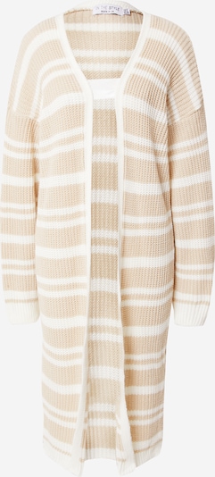 In The Style Knit cardigan 'Carys Whittaker' in Beige / White, Item view