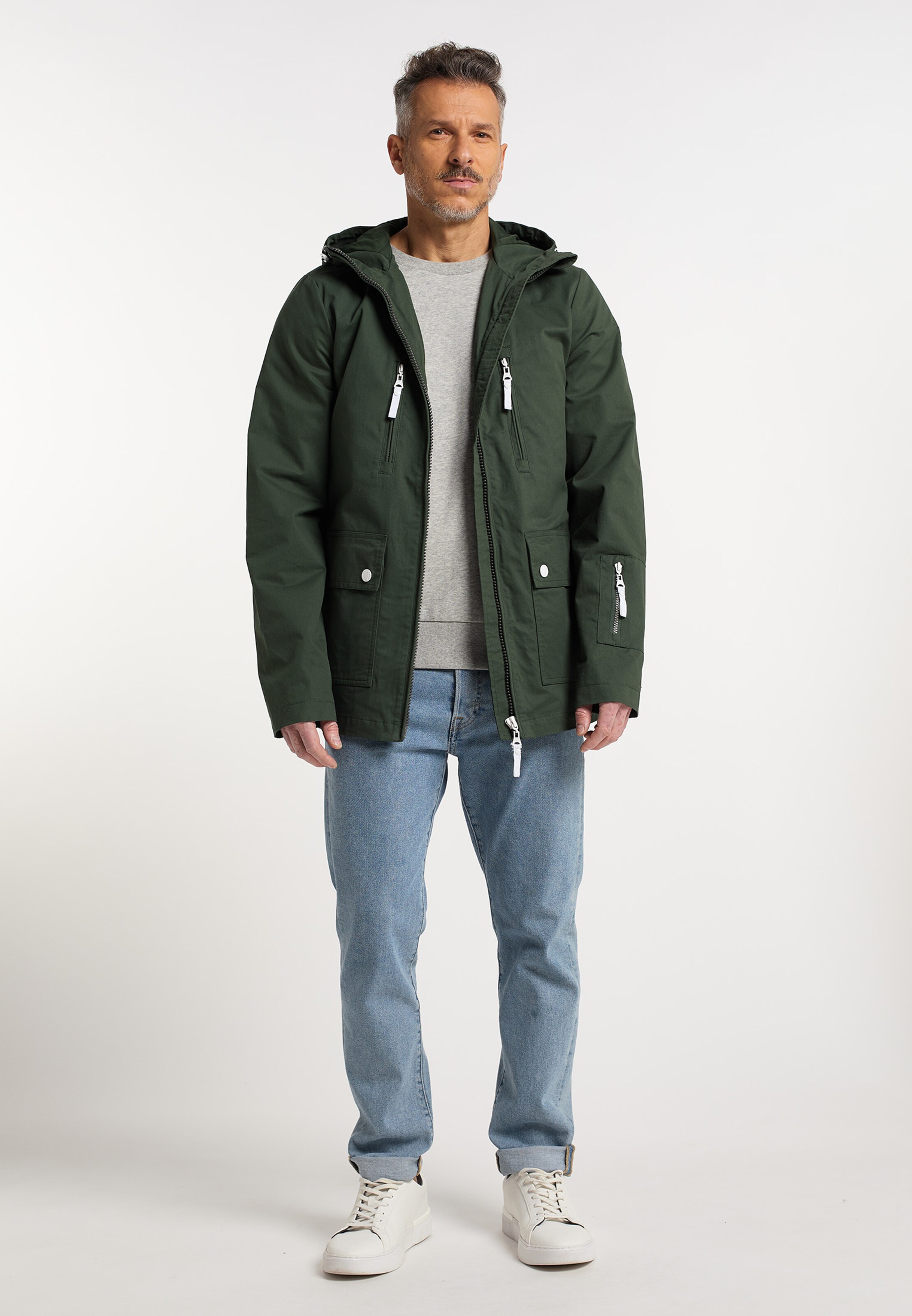 Männer Jacken DreiMaster Maritim Jacke in Grün - IF08468 Männer Jacken DreiMaster Maritim Jacke in Grün - IF08468