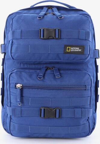 National Geographic Backpack 'Rocket' in Blue: front