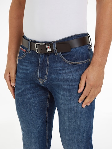 Ceinture 'Scanton 3.5' Tommy Jeans en marron : devant