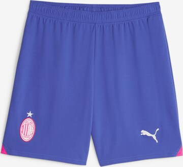 Regular Pantalon de sport 'AC Milan' PUMA en bleu : devant