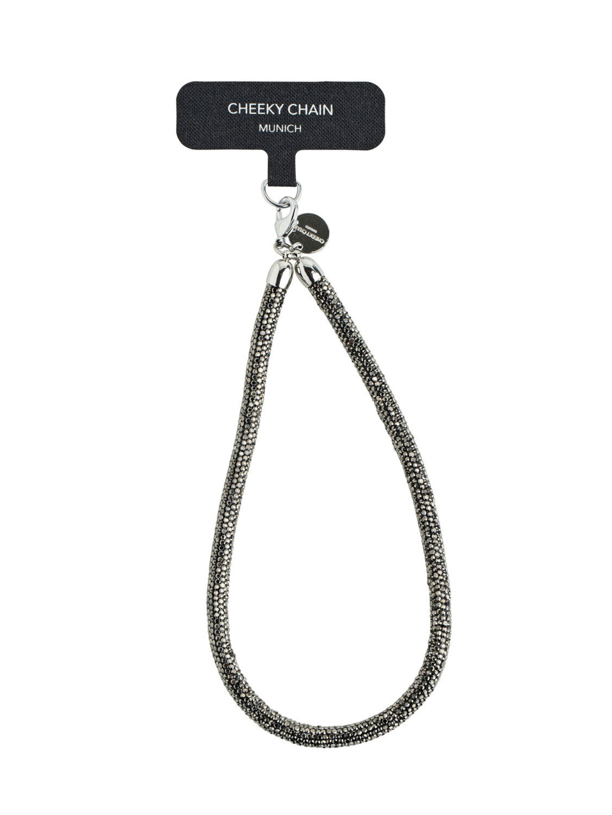 Cheeky Chain Munich Smartphonehoesje 'Estelle' in Grijs: voorkant