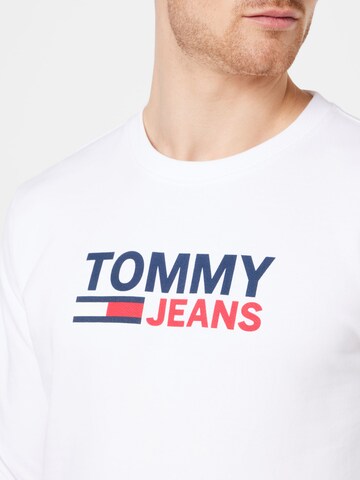 Tommy Jeans Mikina – bílá