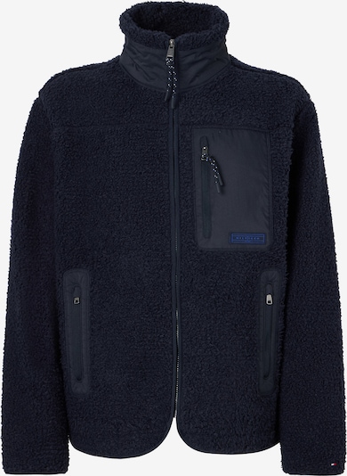 Flisinis džemperis iš TOMMY HILFIGER, spalva – tamsiai mėlyna, Prekių apžvalga