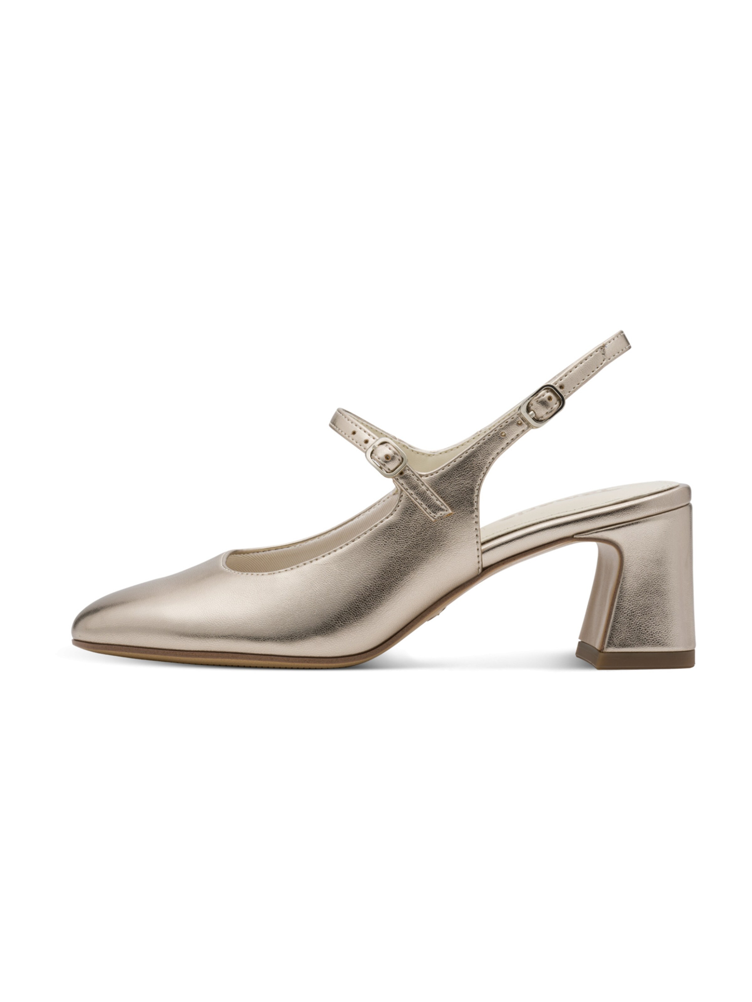 Escarpins à bride arrière Tamaris en or