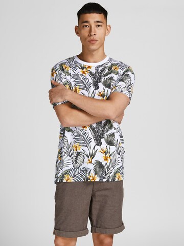 JACK & JONES Shirt in Wit: voorkant