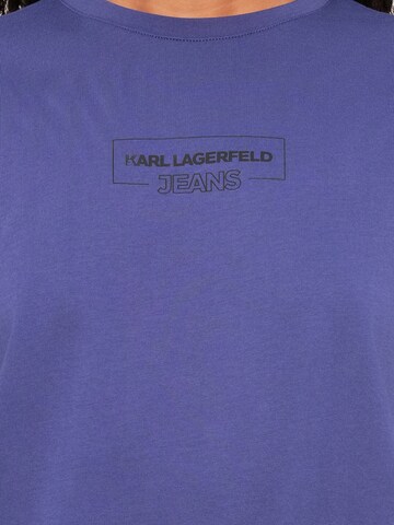 KARL LAGERFELD JEANS Shirts 'Outline' i blå