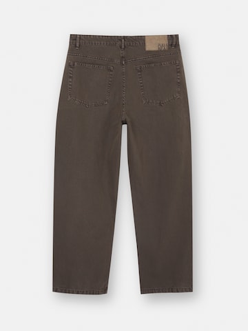 Pull&Bear Szeroka nogawka Jeansy w kolorze brązowy