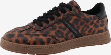 TOM TAILOR Sneakers laag in Bruin: voorkant