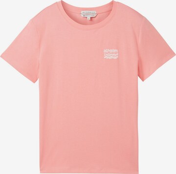 T-shirt TOM TAILOR DENIM en rose : devant