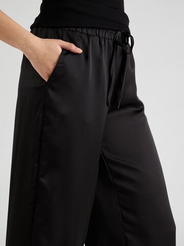 VILA Wide leg Pants 'Ellette' in Black