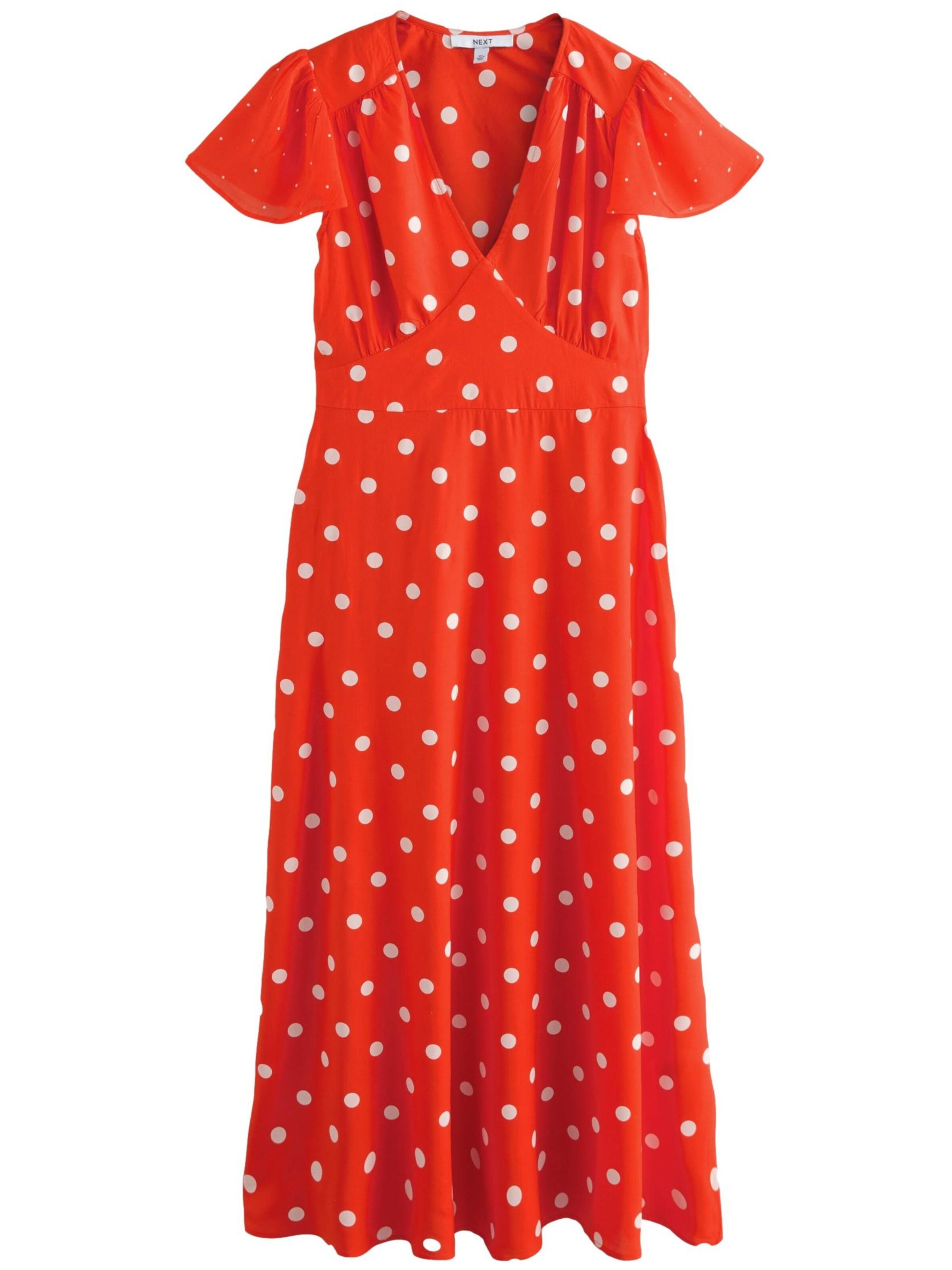 Rochie de vară de la Next pe roșu: față