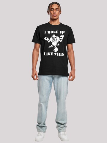 T-Shirt 'Looney Tunes Taz I Woke Up Like This' F4NT4STIC en noir