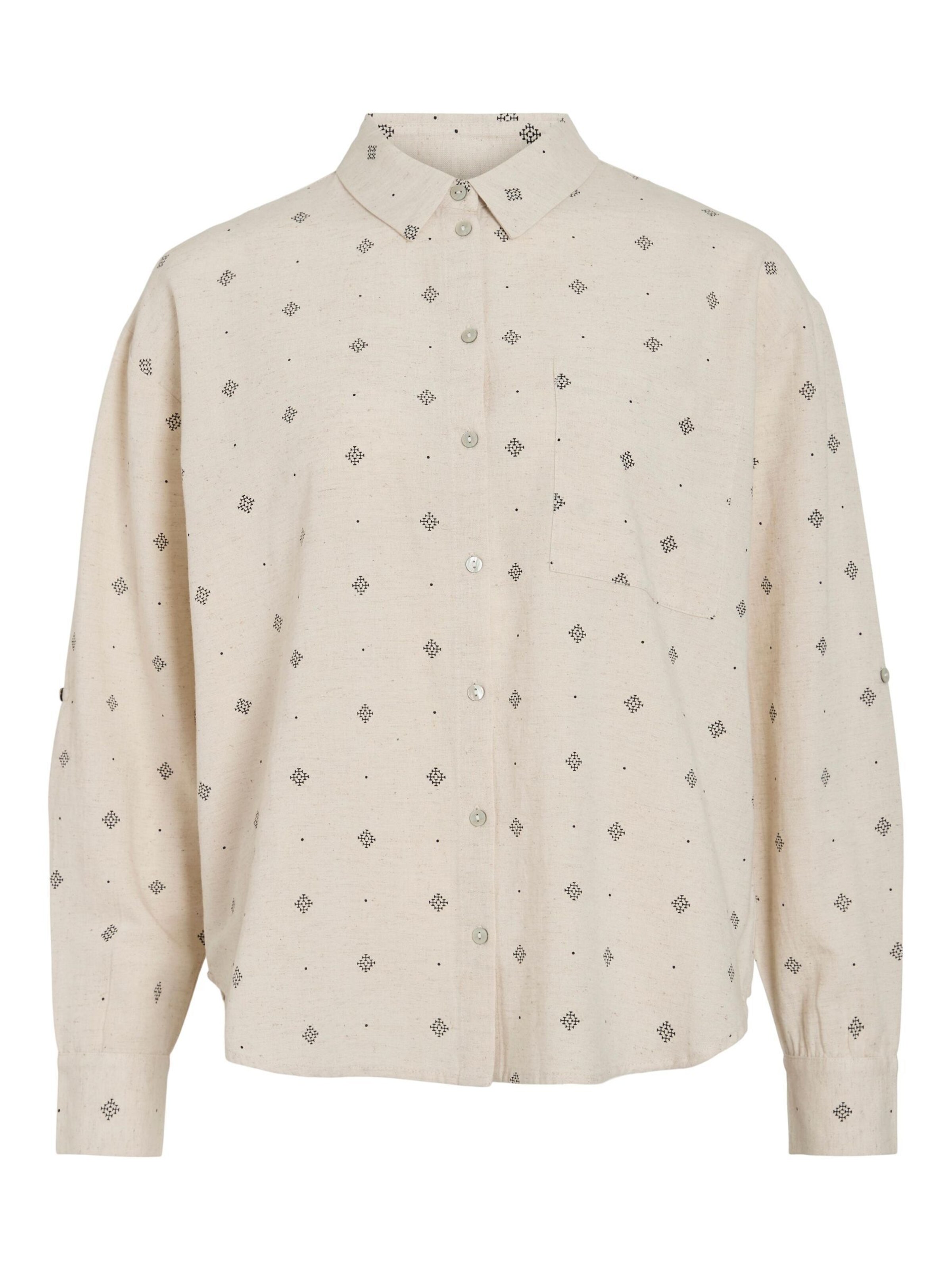 VILA Blouse in Beige: voorkant