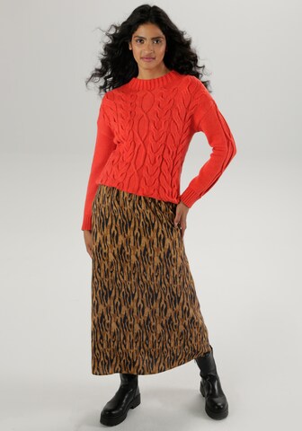 Aniston SELECTED Skirt in Brown