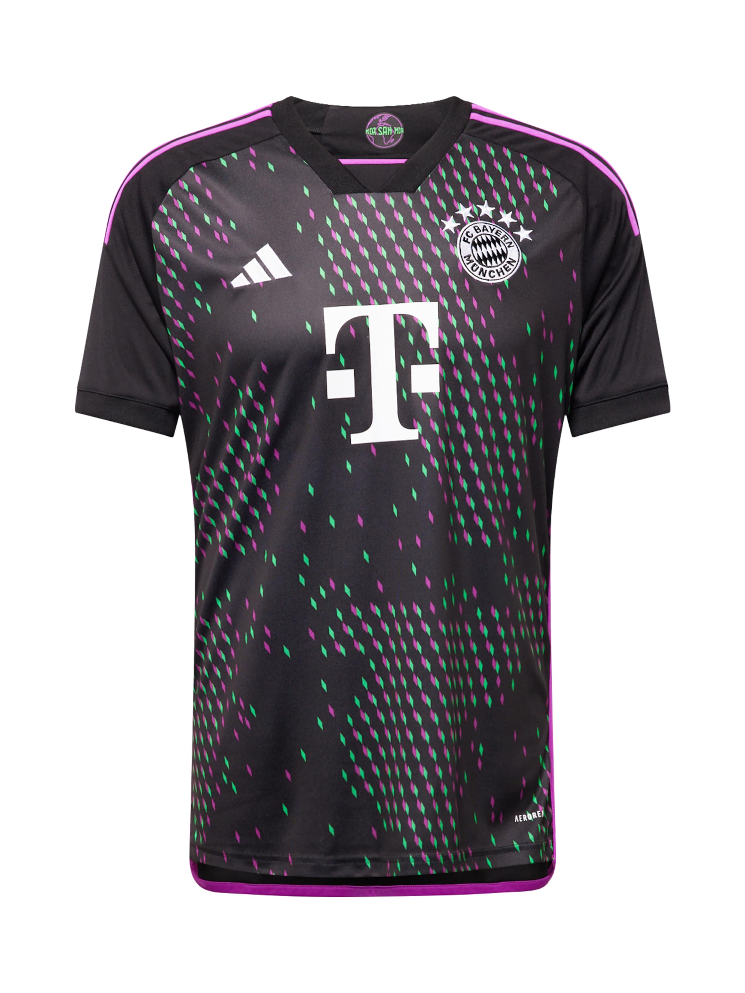 ADIDAS PERFORMANCE Trikot 'FC Bayern 23/24 Away' in Schwarz: Vorderseite