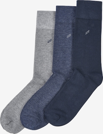 Chaussettes HECHTER PARIS en bleu : devant