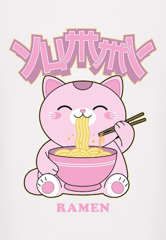 Miss Tee Тениска 'Ramen Kitty' в бяло