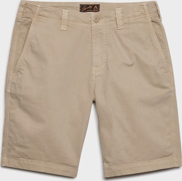 Pantalon chino Superdry & Co en beige : devant