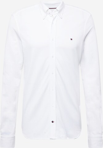 TOMMY HILFIGER - Slim Fit Camisa em branco: frente
