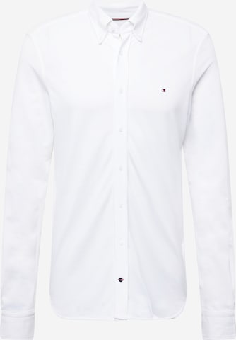 balta TOMMY HILFIGER Priglundantis modelis Marškiniai: priekis