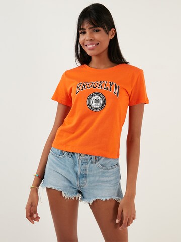 LELA Shirt in Orange: front