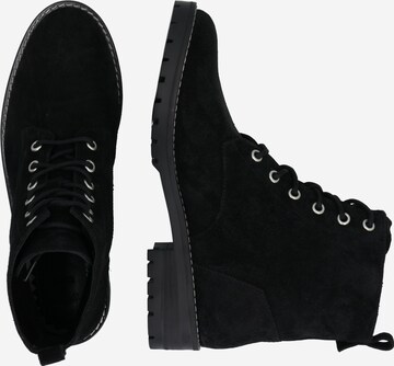 Superdry Lace-Up Ankle Boots 'Commando' in Black