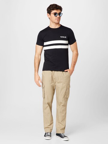 Hurley Sportshirt 'Oceancare' in Schwarz