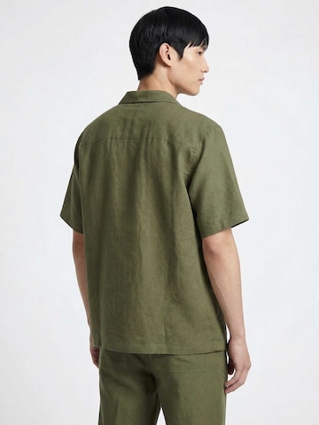 TRAPP Regular Fit Hemd 'Lino' in Grün