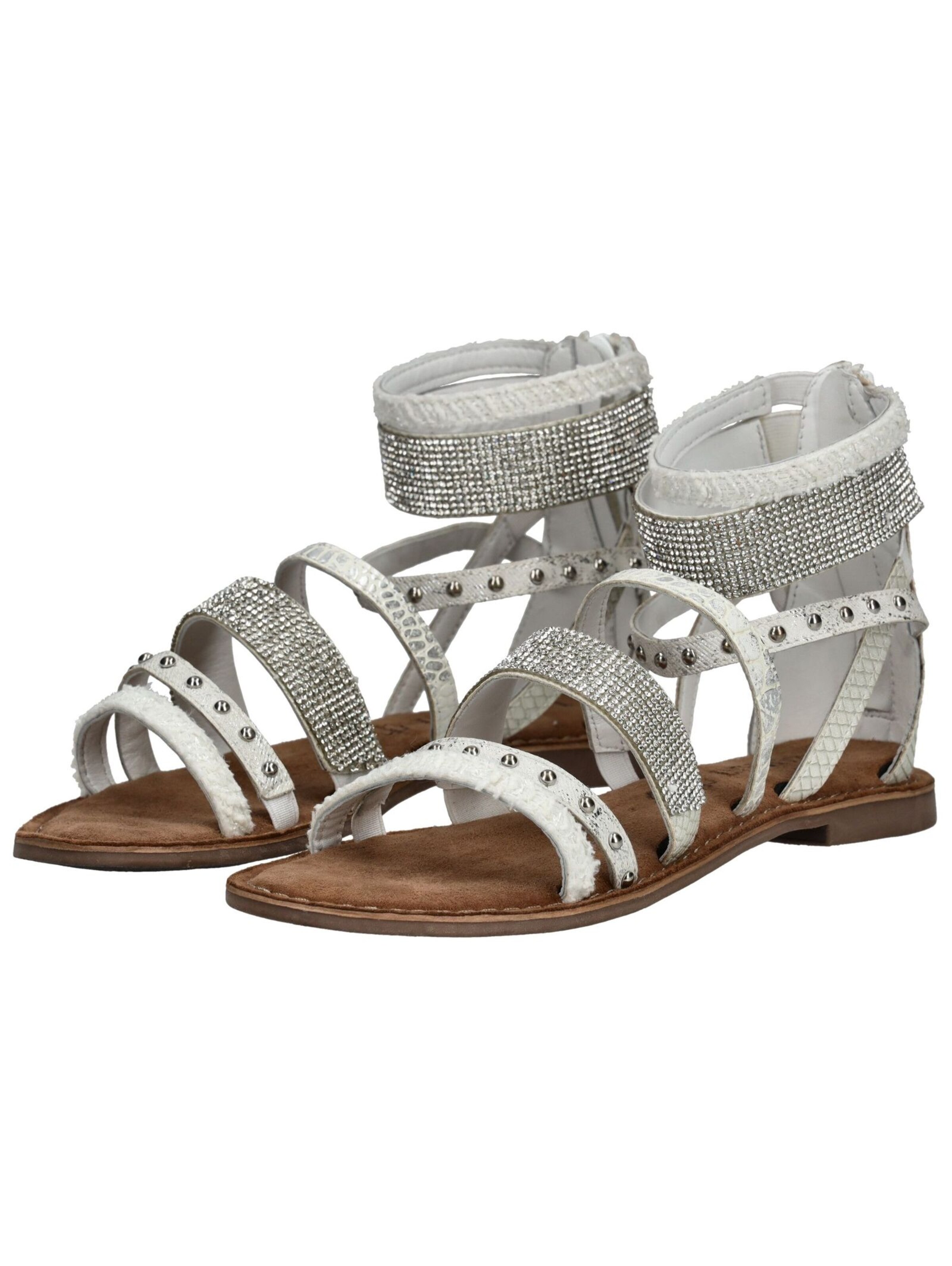 LAZAMANI Strap Sandals in Silver