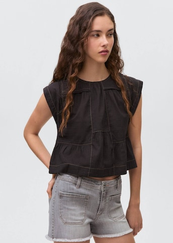 MANGO TEEN Regular Pants 'Flecossh' in Grey: front