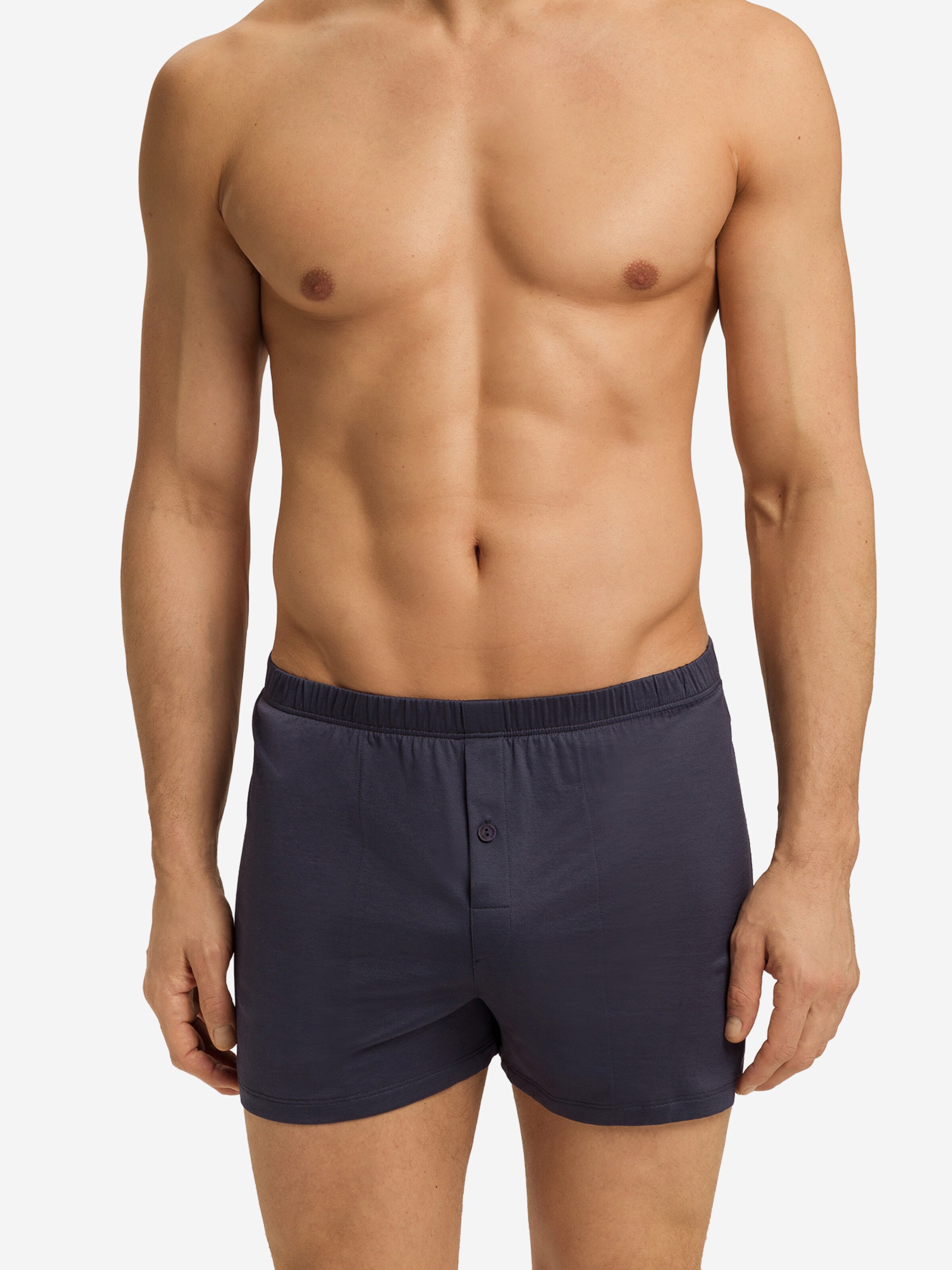 Hanro Boxer shorts ' Cotton Sporty ' in Blue: front