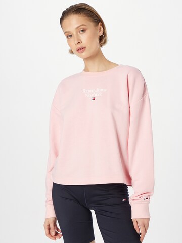 Tommy Jeans Sweatshirt in Pink: front