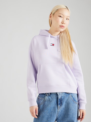 Tommy Jeans Sweatshirt in Purple: front
